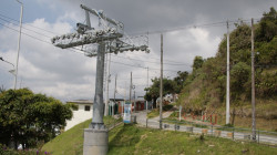 Redes eléctricas, modificadas por la ruta de la línea 3 del cable aéreo de Manizales