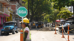 Pavimentan la vía principal en Arauca, corregimiento de Palestina
