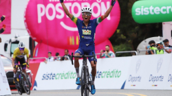 Yesid Pira, del equipo de Caldas, ganó la octava etapa de la Vuelta a Colombia
