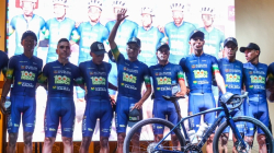 El equipo de ciclismo de Caldas corre en El Carmen de Viboral (Antioquia)