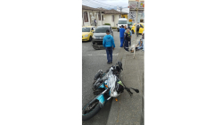 Dos accidentes en moto ocurrieron durante la hora de almuerzo en Manizales