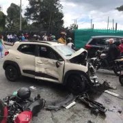 Cinco heridos en accidente de tránsito cerca de Expoferias