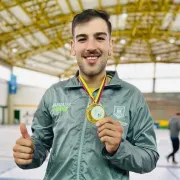 Kevin Restrepo ratificó con oro el primer lugar en el esgrima colombiano