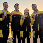 Nadadores de Caldas vuelven de Serbia con subtítulo mundial en aguas abiertas