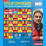 Listos los convocados a la Selección Colombia para enfrentar a Uruguay y Ecuador