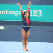La gimnasta colombiana Luisa Blanco se ganó el pase directo a los Olímpicos de París