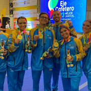 El equipo de porrismo de Caldas logra medalla de oro en los Juegos Nacionales