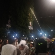 Artefacto pirotécnico prendió una araucaria del parque de La Candelaria de Riosucio