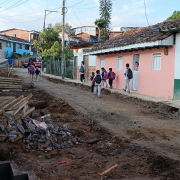 En La Merced (Caldas) están sin acceso desde Salamina por reposición del alcantarillado