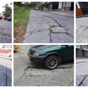 Grietas y huecos obstaculizan la movilidad en seis barrios de Manizales