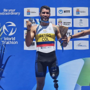 Juan Esteban Patiño, paratriatleta caldense, logró plata en la Copa Mundo de Italia