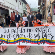 Cuatro municipios caldenses también adelantaron el desfile del 20 de julio