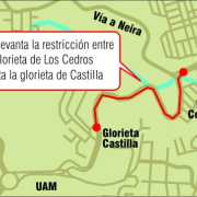 Sin pico y placa en 700 metros en Manizales: entre la glorieta de Castilla y Los Cedros