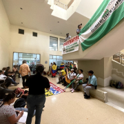Campesinos protestan en Pereira exigiendo celeridad en la entrega de terrenos en la ANT