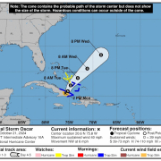 La tormenta tropical Óscar deja suelo cubano, tras más de 24 horas degradándose en tierra