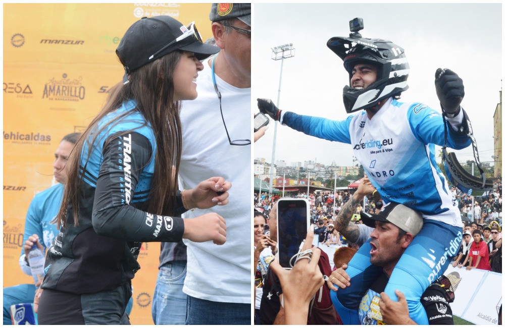 Valentina Roa estrenó su título en la Copa Mundo ante su afición. Sebastián Holguín ganó en varones élite. Bien.