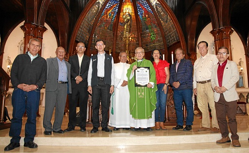 Luis Eucaris Gutiérrez, Jairo Castro Eusse, Harold Mauricio Ramírez, Gustavo Betancourth, presidente, CNP Seccional Caldas, presbítero Efraín Castaño, Luz Marina Herrera Valencia, Pedro Antonio Mejía Nariño, Islem Ramírez Zuluaga y Jhon Jairo Montoya.