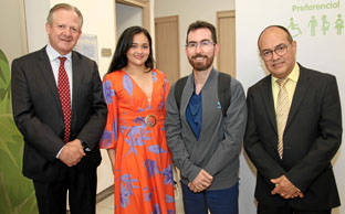 Julián Echeverri, Diana Villalba, Héctor Escobar, Gonzaga González. Julián Echeverri, Diana Villalba, Héctor Escobar, Gonzaga González.