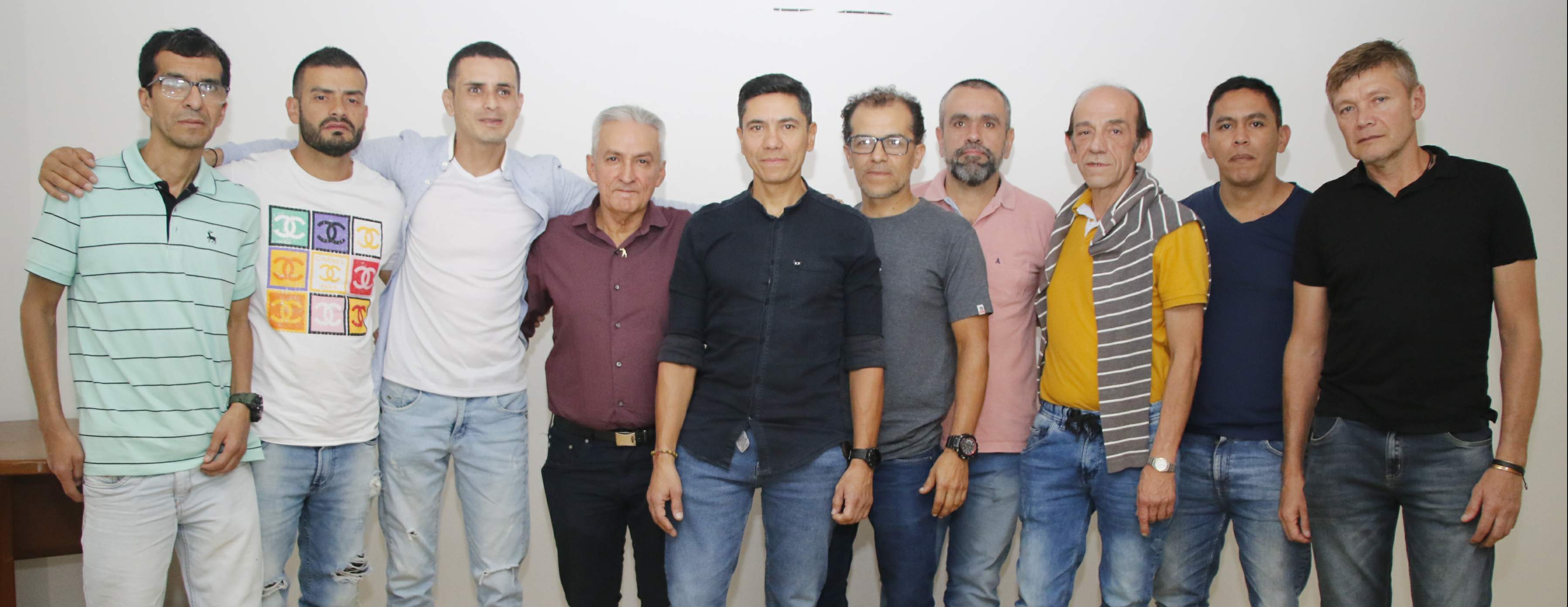 José Luis García Arias, Pedro Daniel Gómez, Yeison Mauricio Aristizábal, Guillermo Barrera Alzate, Jorge Enrique Ríos, Jhon Fredy Ramírez, Carlos Andrés Orozco, Germán Mejía, Víctor Alfonso Castro y José Hernán Ramírez. José Luis García Arias, Pedro Daniel Gómez, Yeison Mauricio Aristizábal, Guillermo Barrera Alzate, Jorge Enrique Ríos, Jhon Fredy Ramírez, Carlos Andrés Orozco, Germán Mejía, Víctor Alfonso Castro y José Hernán Ramírez.