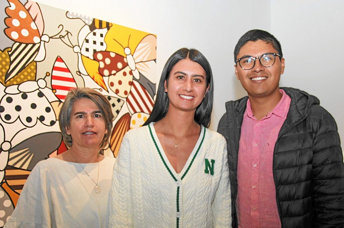 Norma Montes, Lina Gómez y Mateo León. Norma Montes, Lina Gómez y Mateo León.