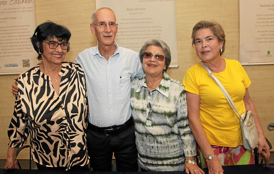 Alba Judith Aguirre, Carlos Alberto Arboleda, Fabiola Hincapié y Martha Lucía Sarmiento.
