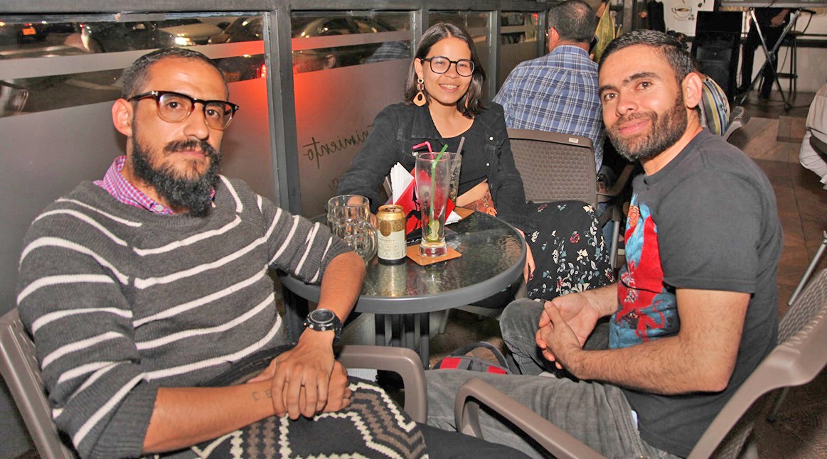 Carlos Loaiza, Silvia Rivera y Víctor Agudelo.