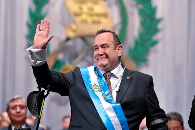 Alejandro Giammattei, presidente saliente de Guatemala