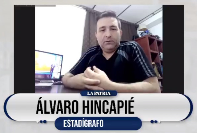 Álvaro Hincapié, periodista deportivo y estadígrafo.