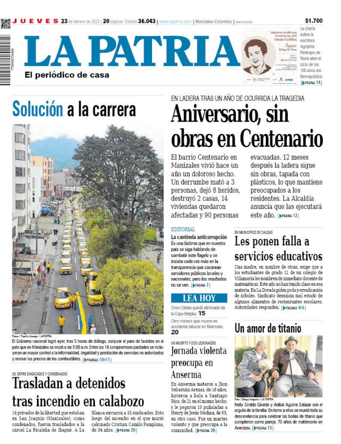 Portada 23 de febrero del 2023