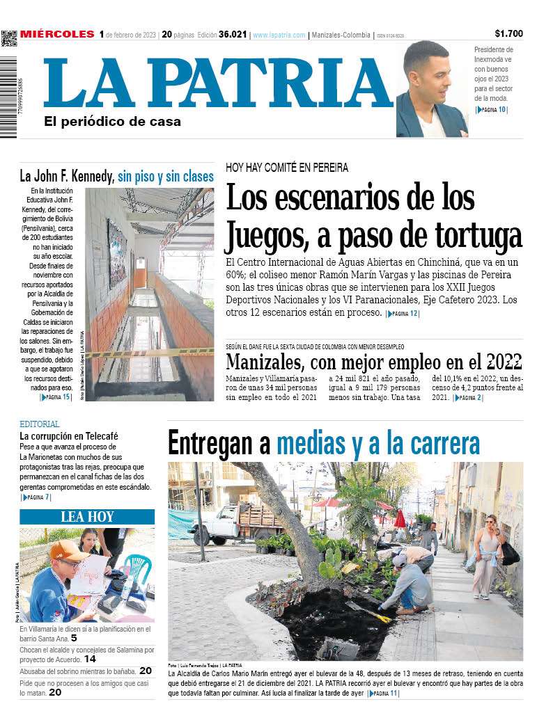 Portada 1 de febrero del 2023