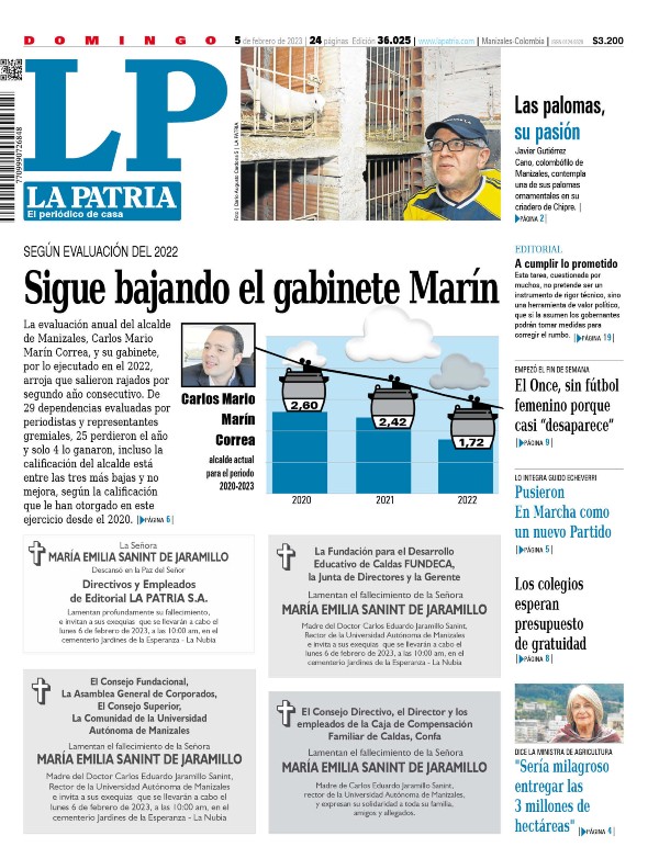 Portada 5 de febrero del 2023