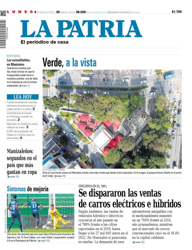 Portada 6 de febrero del 2023