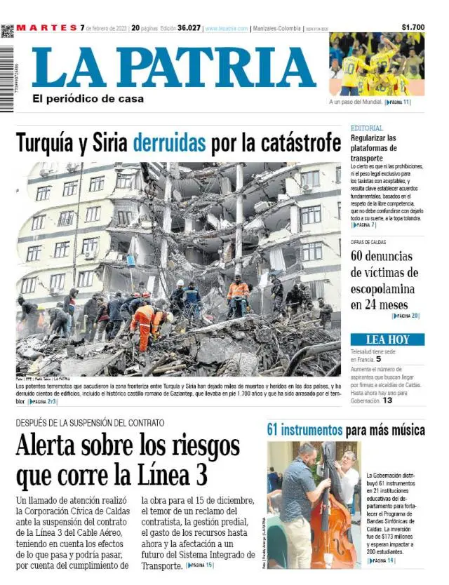 Portada 7 de febrero del 2023