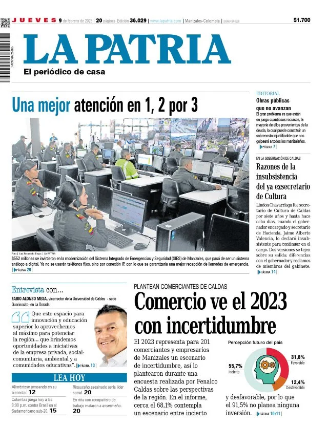 Portada 9 de febrero del 2023