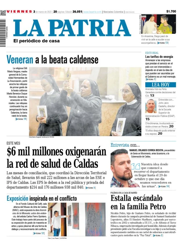 Portada 3 de marzo del 2023