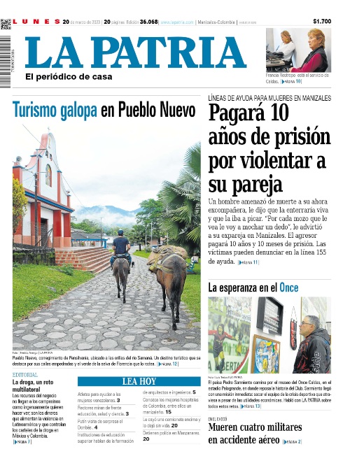 Portada 20 de marzo del 2023