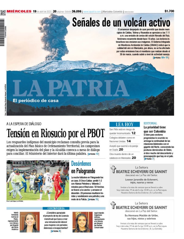 Portada 19 de abril del 2023