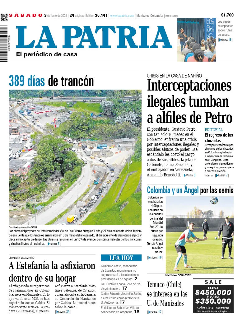 Portada 3 de junio del 2023