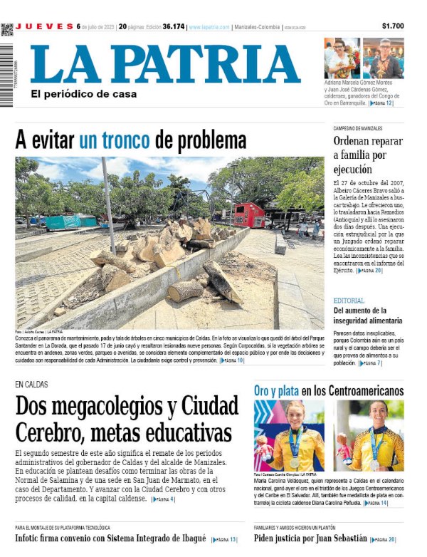 Portada 6 de julio del 2023