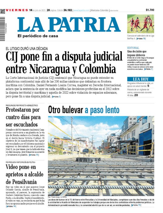 Portada 14 de julio del 2023