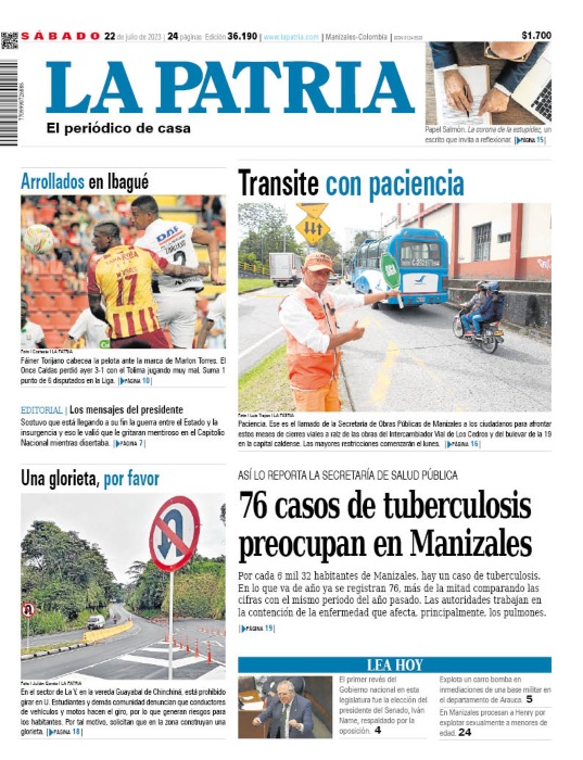 Portada 22 de julio del 2023