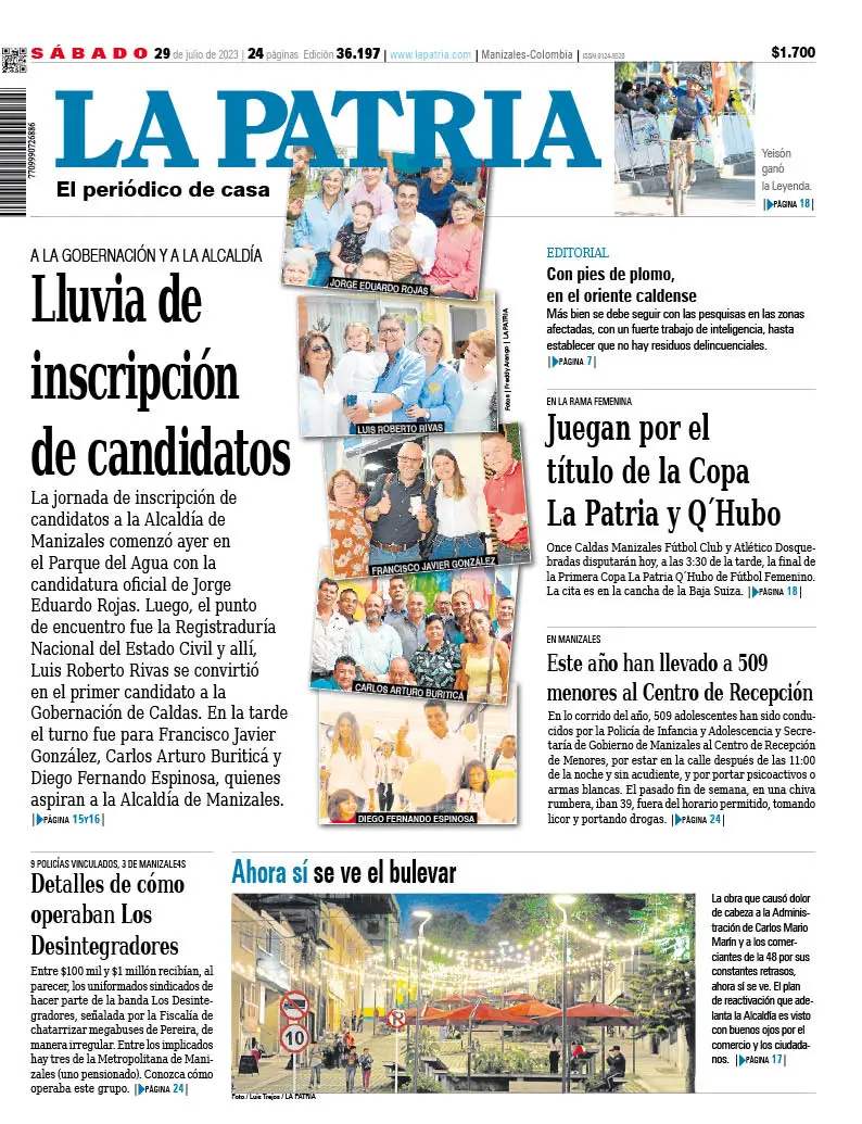 Portada 29 de julio 