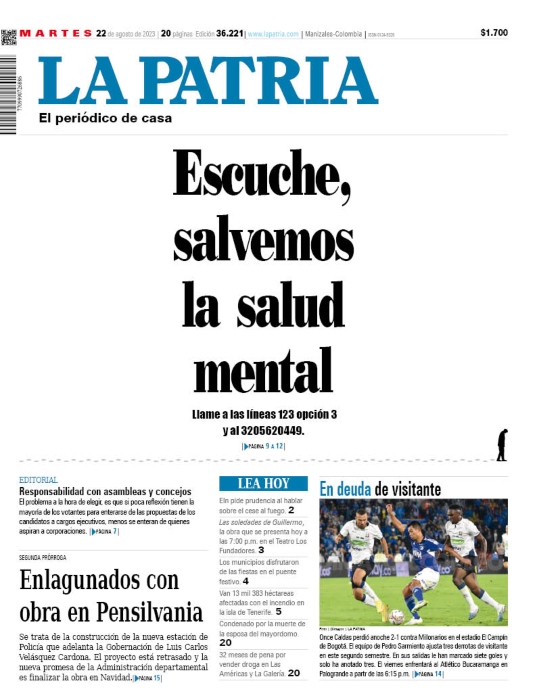 Portada 22 de agosto del 2023