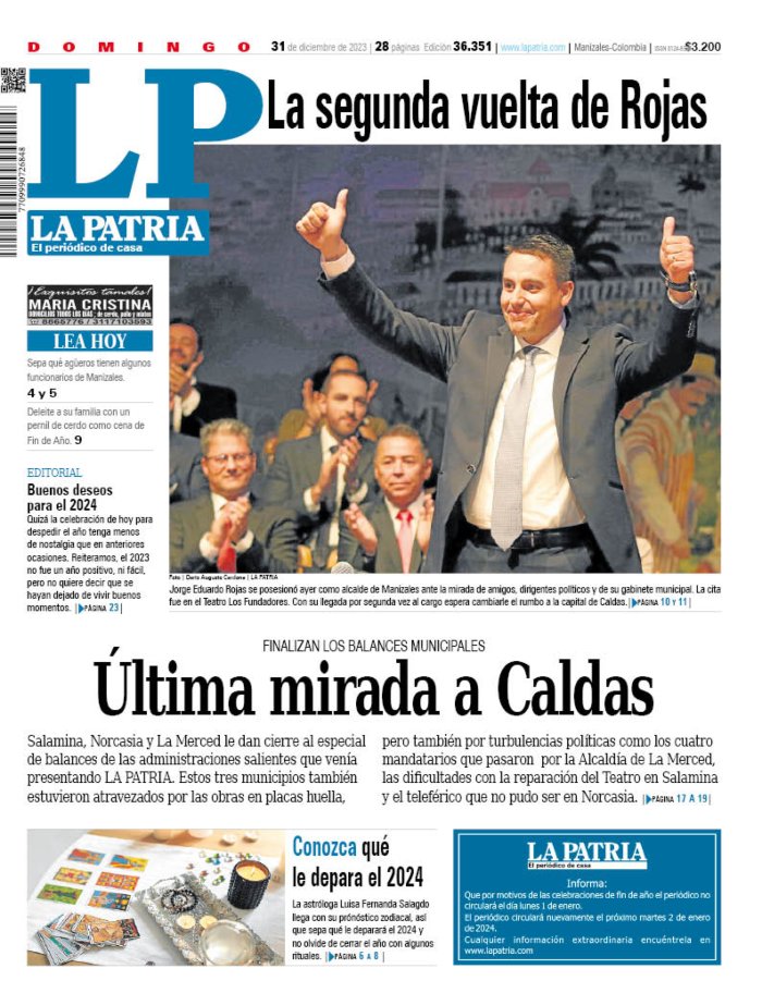 Portada 31 de diciembre del 2023