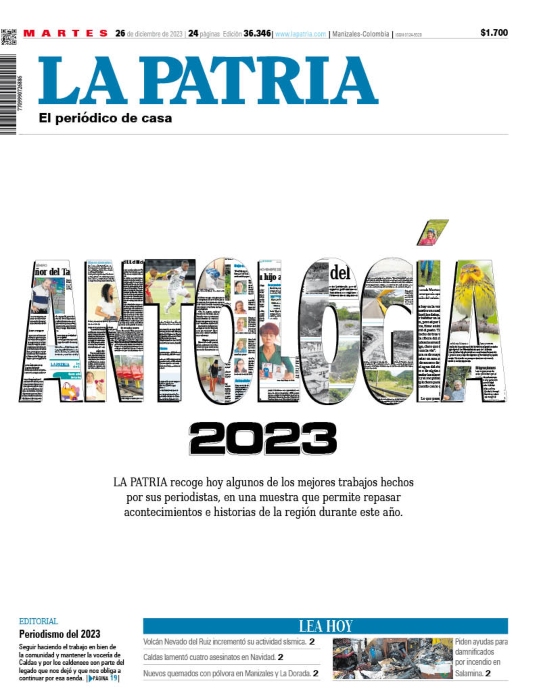 Portada 26 de diciembre del 2023