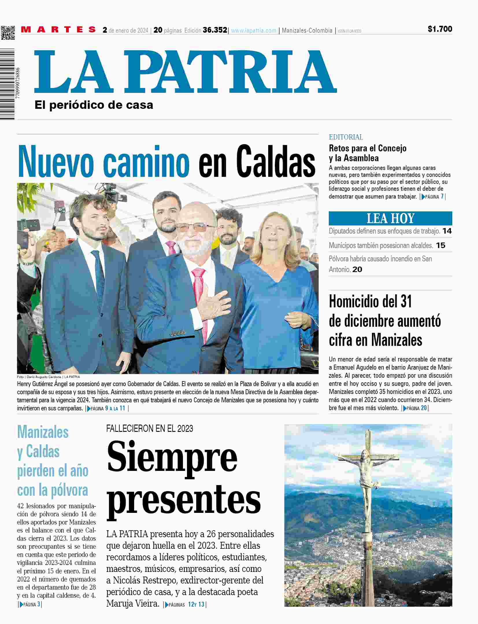 Portada 2 de enero de 2024