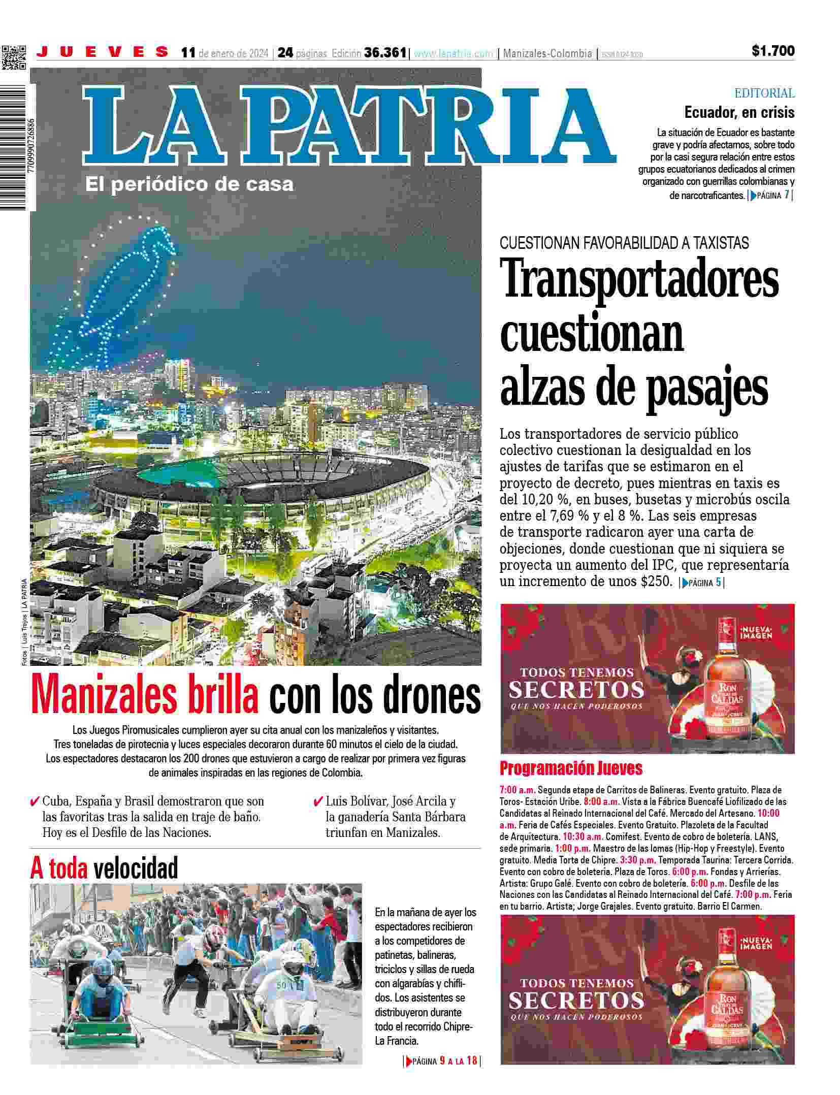 Portada 11 de enero de 2024