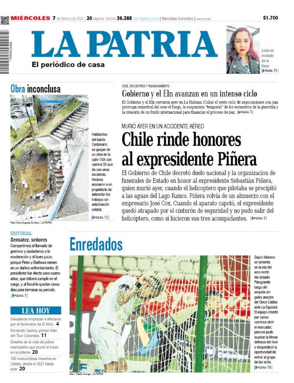 Portada 7 de febrero del 2024