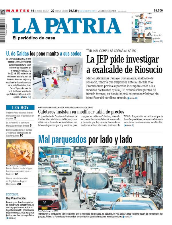 Portada 19 de marzo del 2024