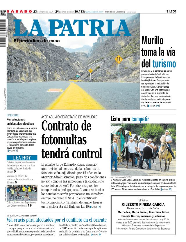 Portada 23 de marzo del 2024